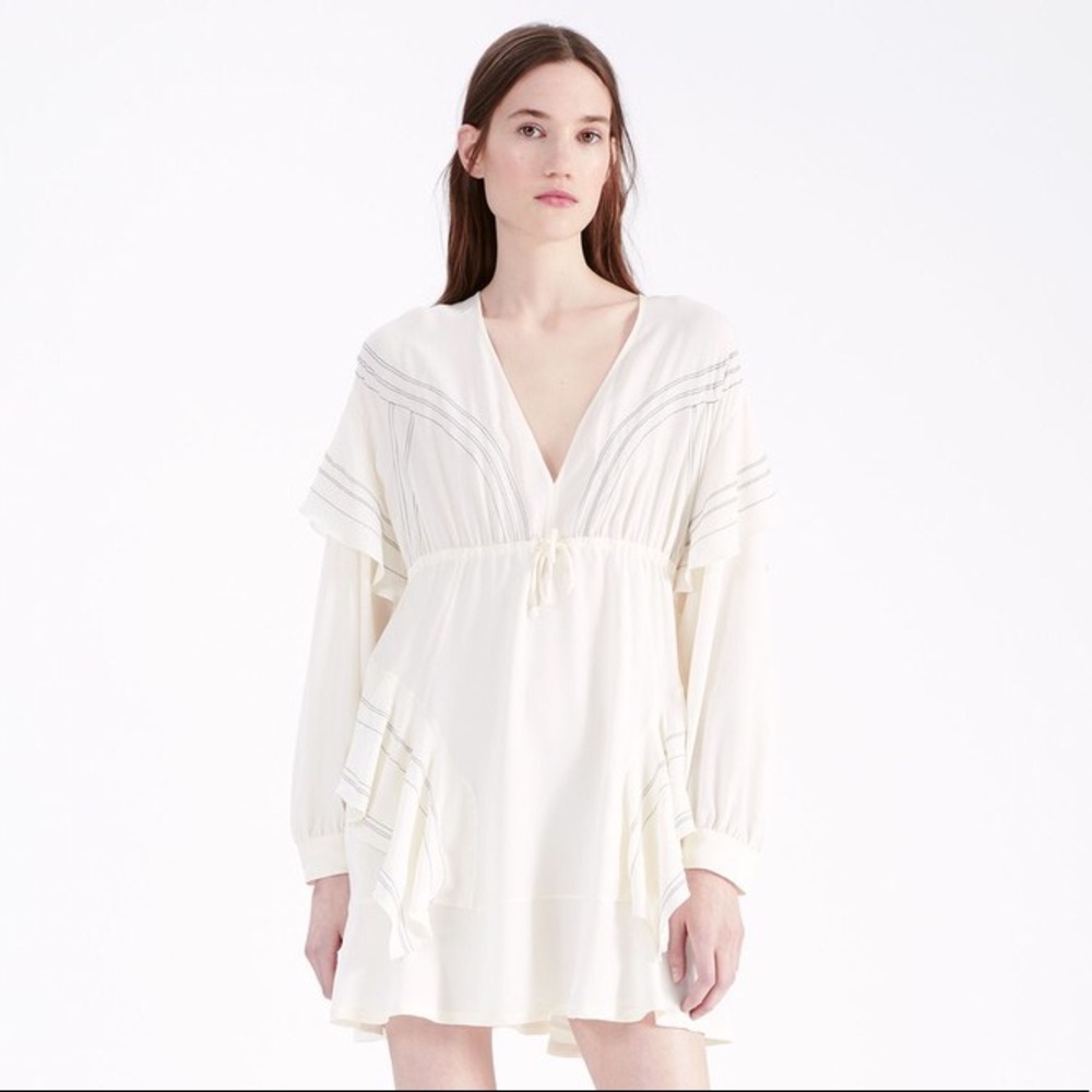 IRO Paris Nine long-sleeve silk dress